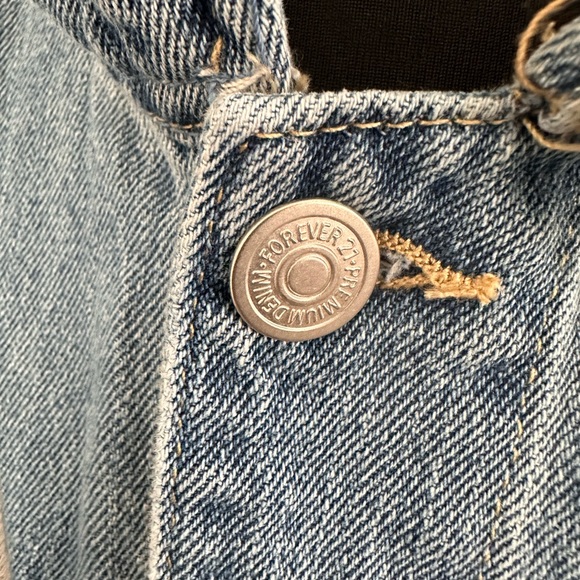 Forever 21 Hooded Denim Jacket - Picture 4 of 7